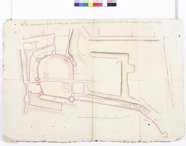 Plan d'une partie de la ville de Vernon