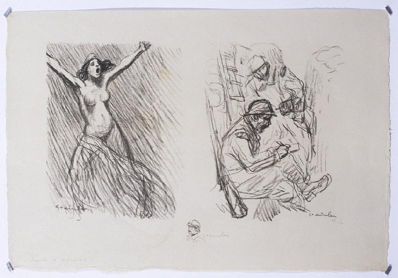 La Correspondance ; Feuille de croquis n° 2