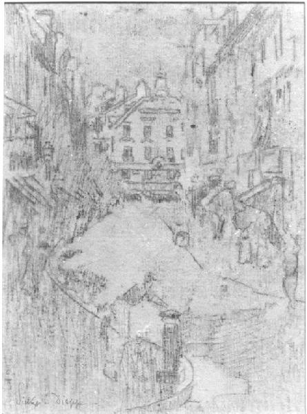La rue de la Barre et le Puits Salé ; Grande rue (Titre donné par erreur dans l'inventaire des dépôts.)