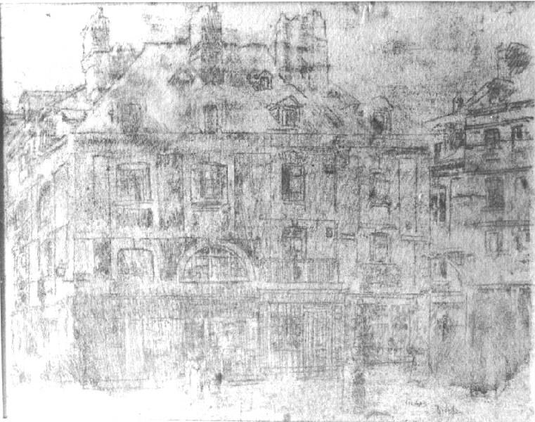 Place du moulin à vent (titre au catalogue raisonné de Wendy Baron, 2006.) ; La rue Sainte-Catherine, rue Pecquet (autre titre)