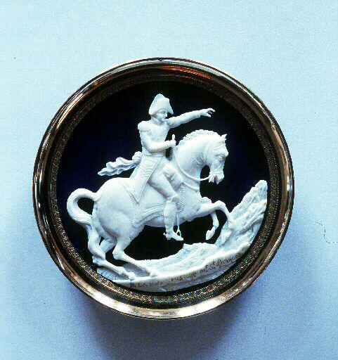 Passage [du] Mt St Bernard (Titre inscrit) ; Bonaparte à cheval (Titre factice)