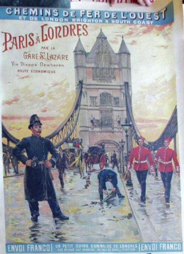 Chemins de Fer de l'Ouest français et du London Brighton & south coast anglais ; Paris à Londres - Chemins de fer de l'Ouest et de Brighton (London Brighton & South coast)