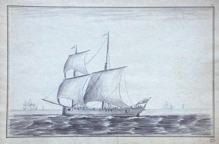 La double chaloupe l'Epervier ; Corsaire (14°)