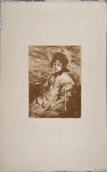 Pouponne (Nom du modèle) ; Jeune fille assise