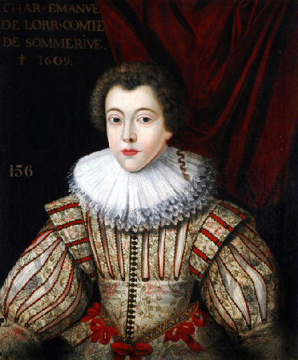 Charles Emmanuel de Lorraine, Comte de Sommerive + 1609 (Titre inscrit)