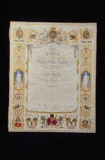 Adresse de la cité de Londres au roi Louis-Philippe