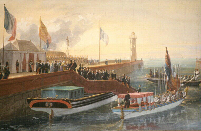 Réception de la reine Victoria au Tréport le 2 septembre 1843