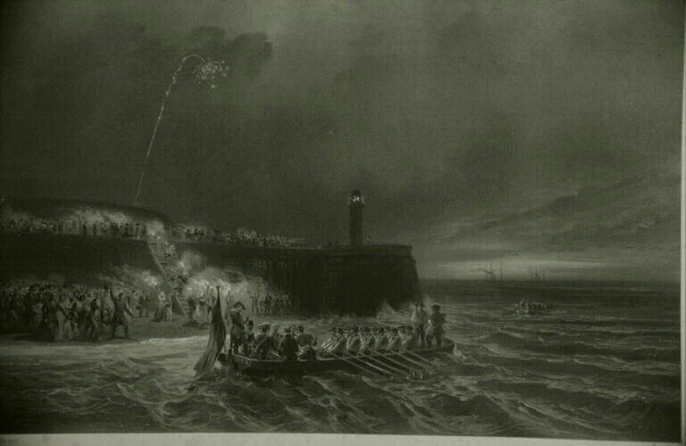 Départ du Tréport (titre inscrit)