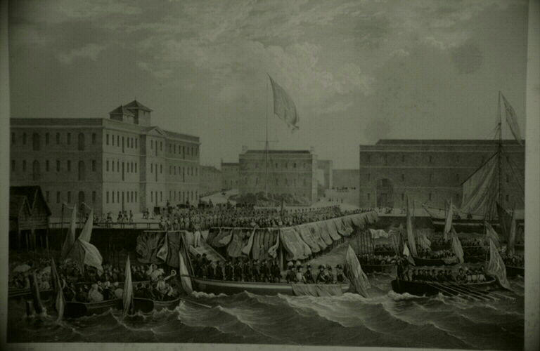 Débarquement à Gosport (titre inscrit)