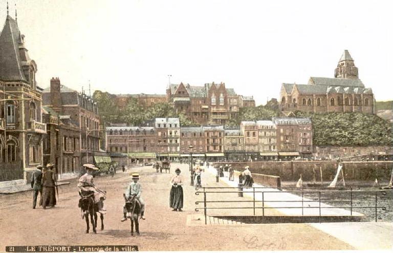 Le Tréport. L'entrée de la ville