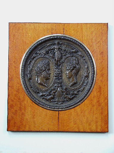 galvanoplastie de l'avers d'une médaille