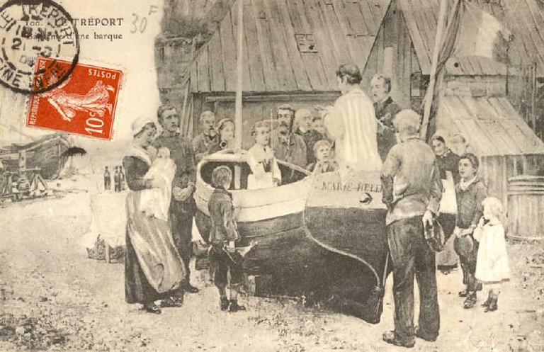 Le Tréport. Baptême d'une barque