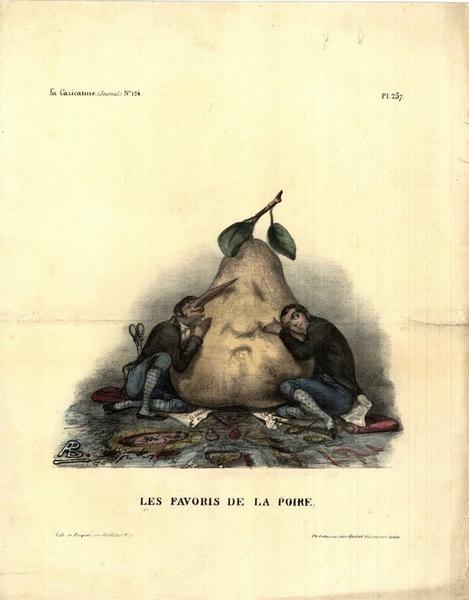 Les favoris de la poire ; La caricature (n° 124)