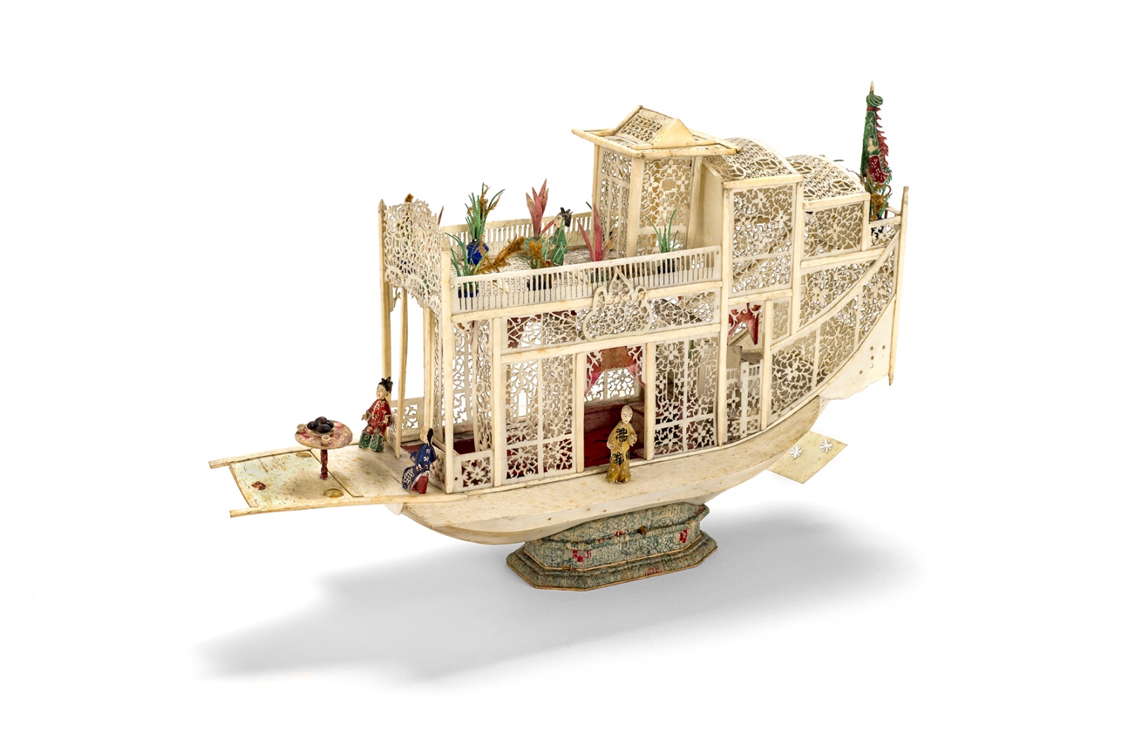 Jonque chinoise dite "bateau-fleur"