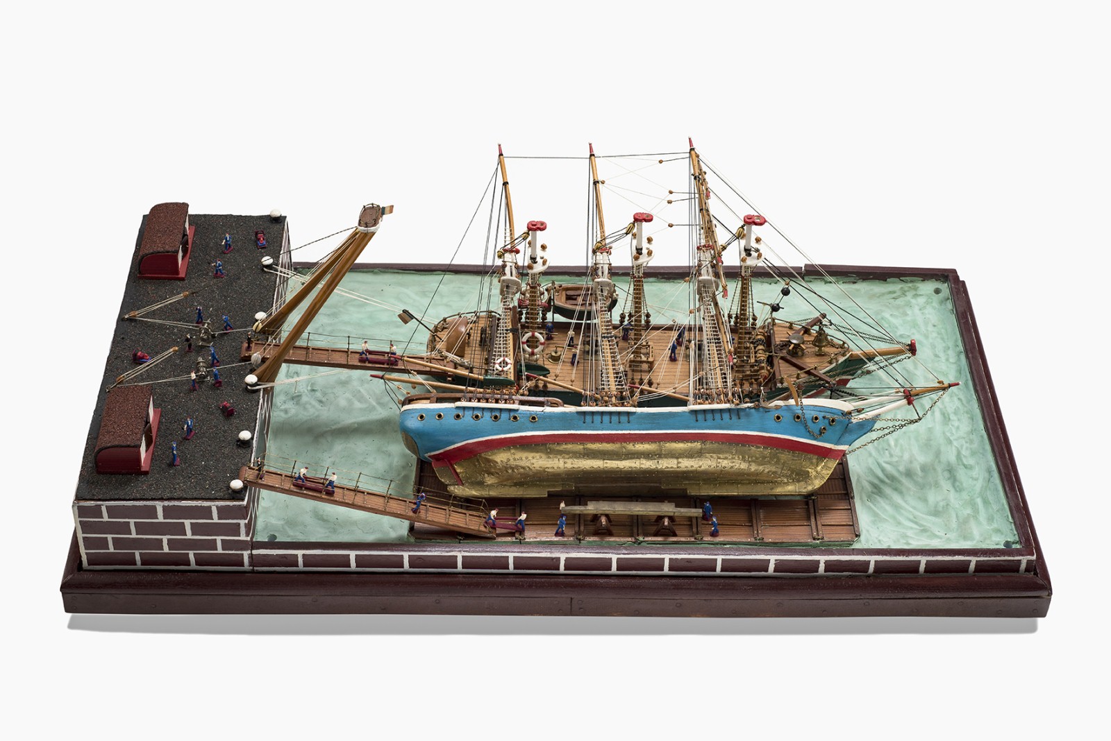 Le trois-mâts Jacques Coeur en abattage sur le Jean Agathe