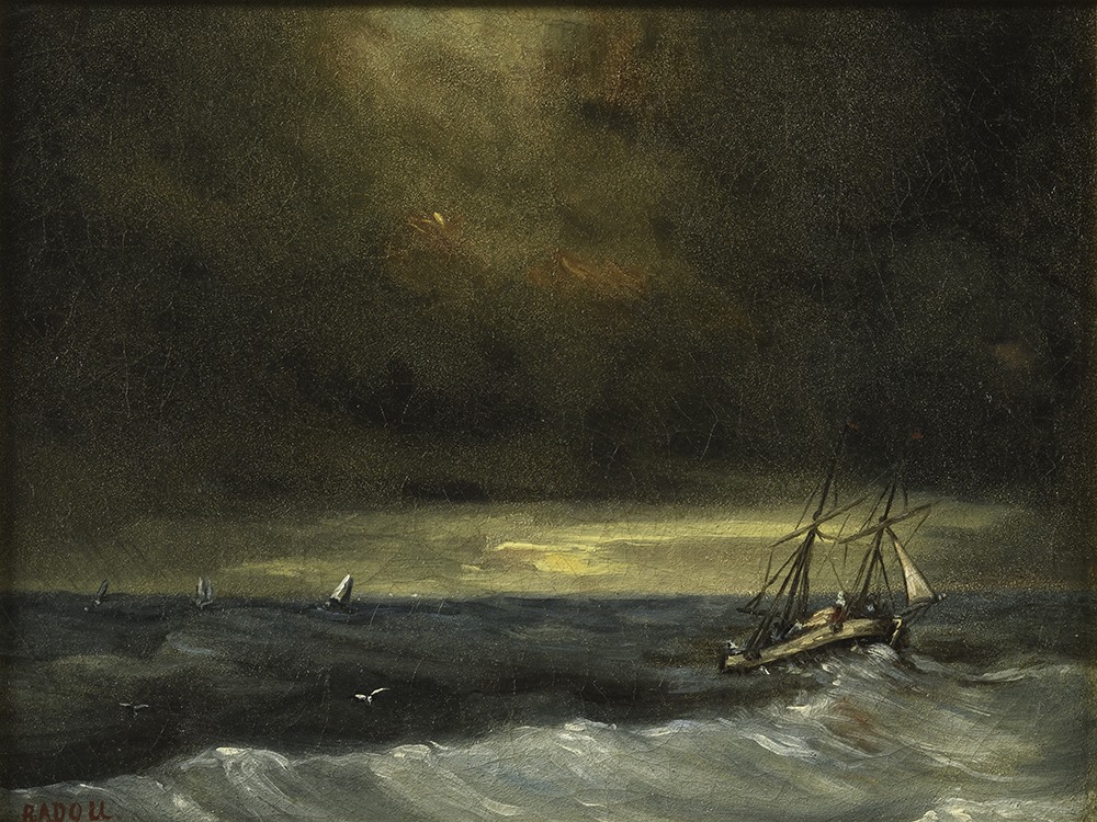 Marine par gros temps