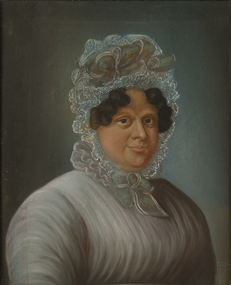 Portrait de femme au bonnet de dentelle