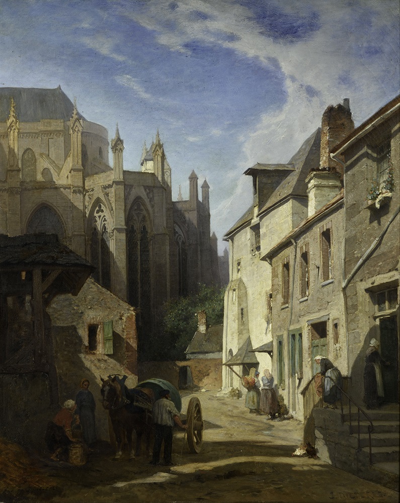 La cour de la maîtrise à Fécamp