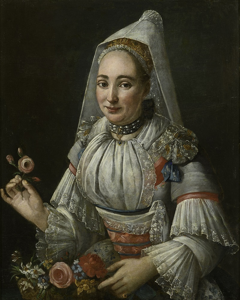 Portrait de Madame Huet en costume