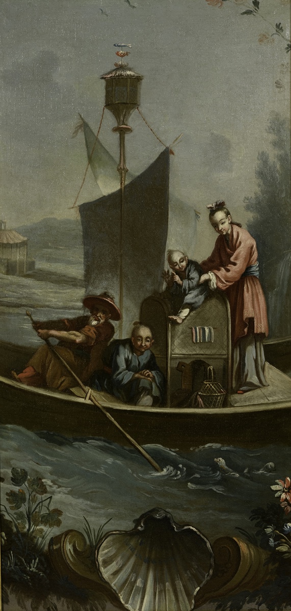 Chinois dans un bateau