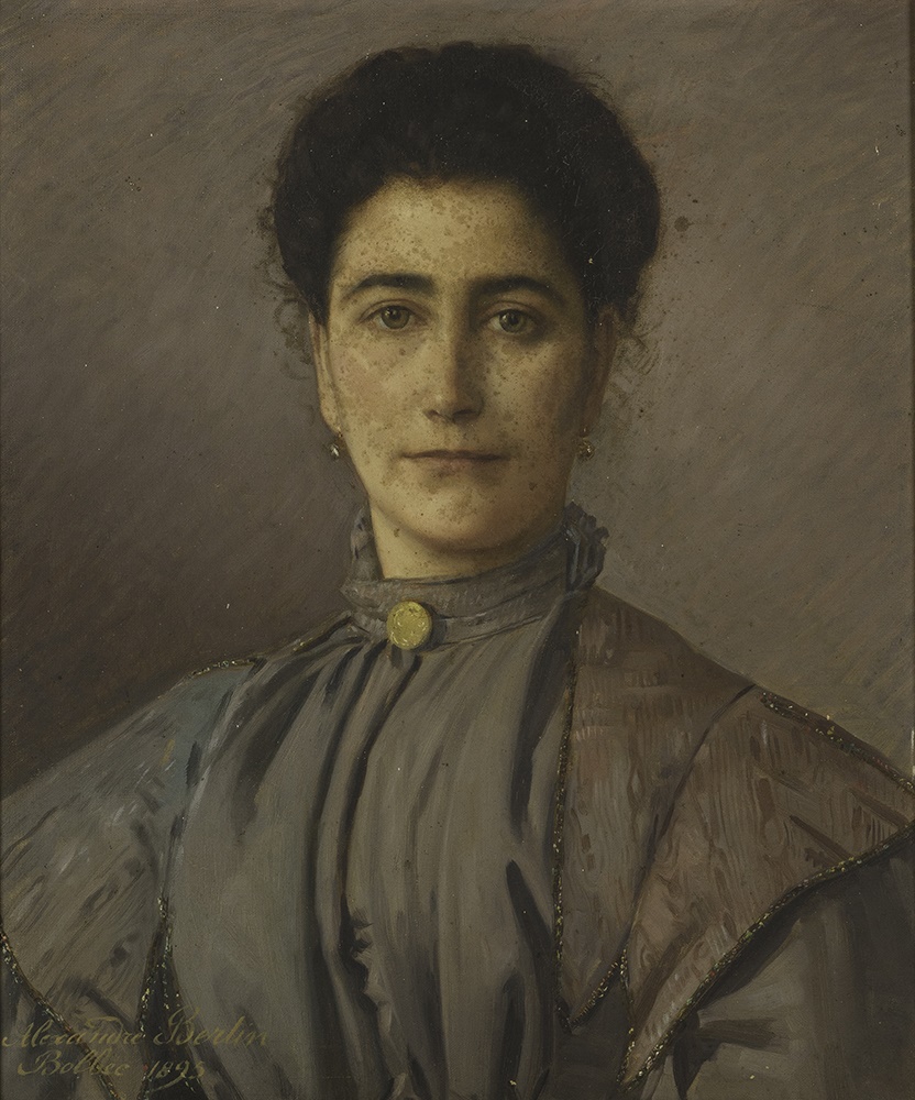 Portrait de femme en bleu