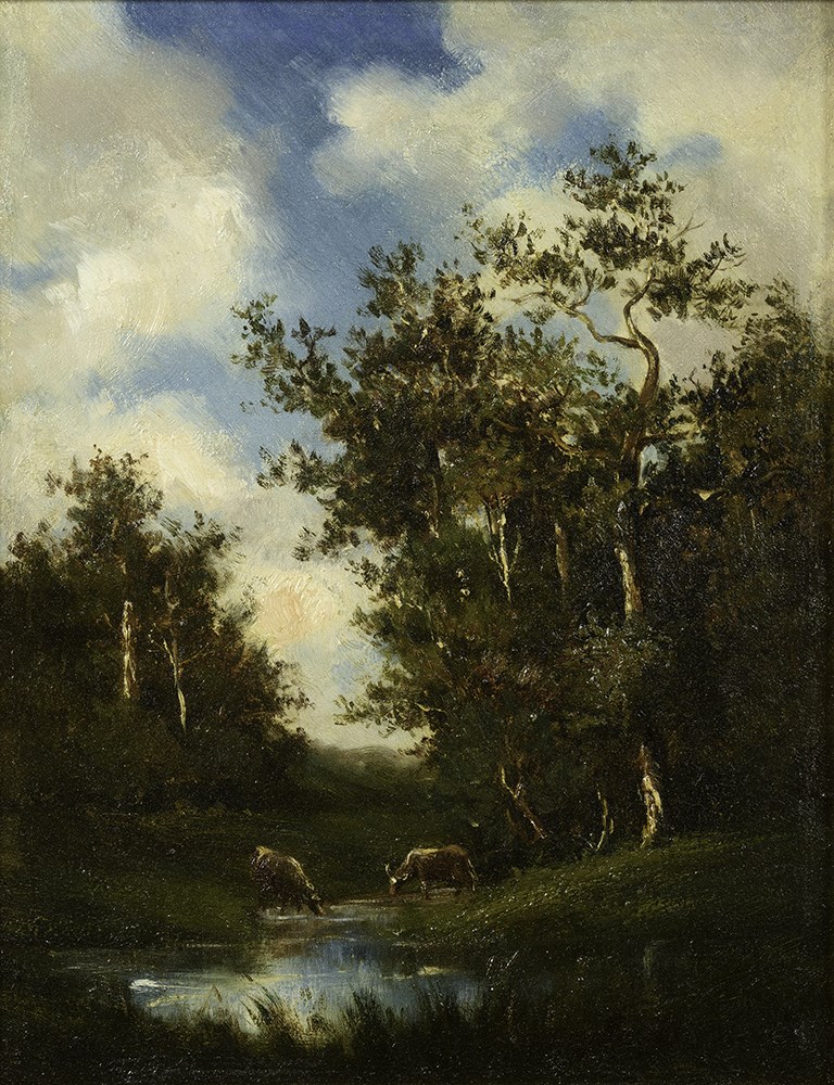 Vaches à l'abreuvoir