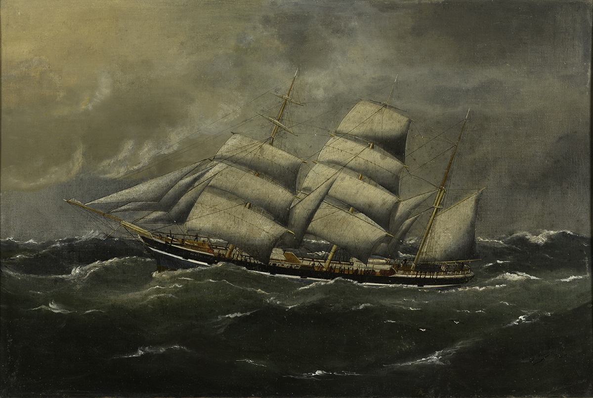 Le trois-mâts barque britannique Sir William Wallace