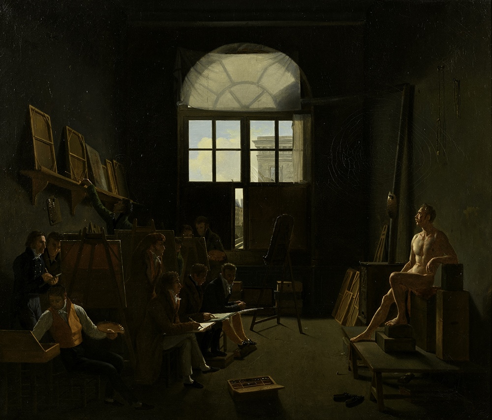 Intérieur de l'atelier de David