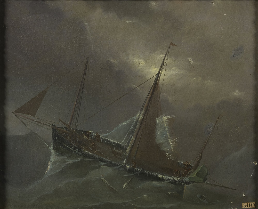 Navire de pêche en perdition