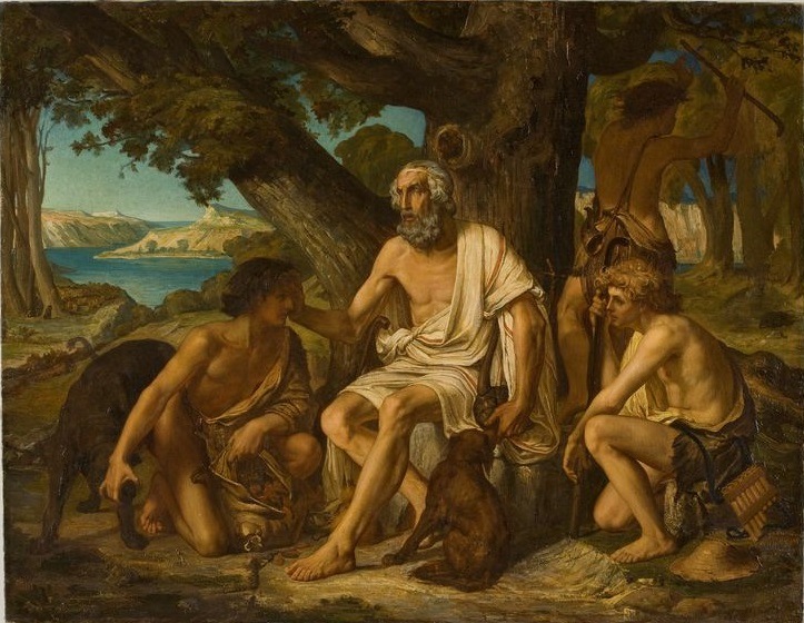 Homère dans l'île de Syros