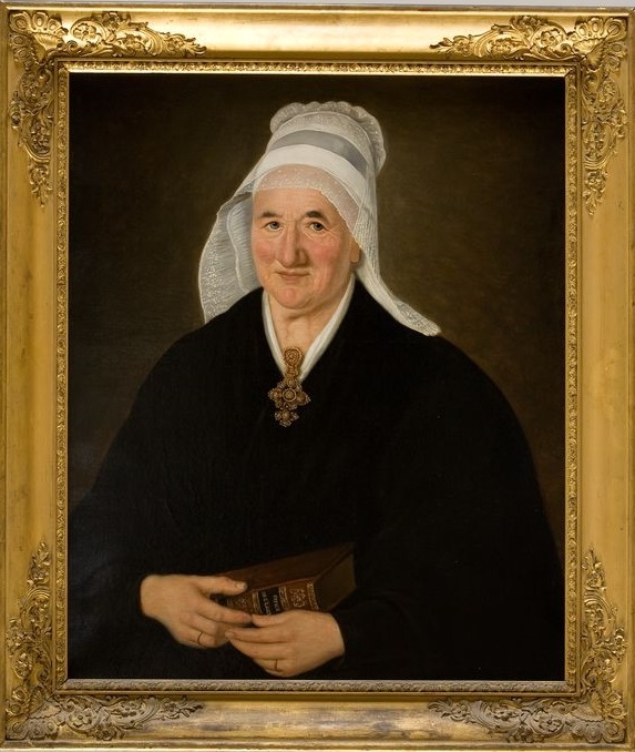 Portrait d'une veuve à la croix d'or