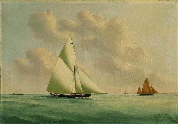 Le yacht Sylphe en régate