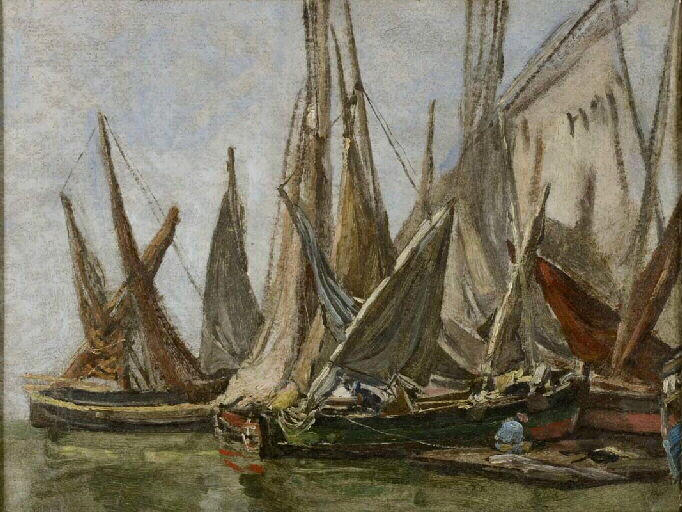 Barques de pêche ; Marine (Etude) Barques de pêche (ancien titre)