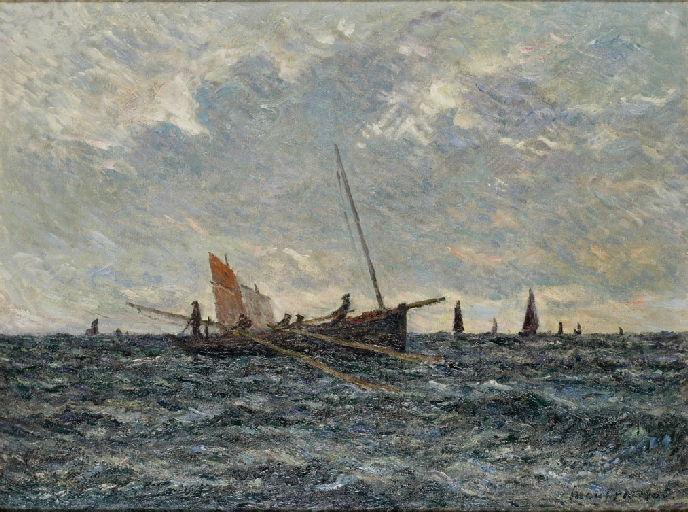 Bateau sardinier en pêche