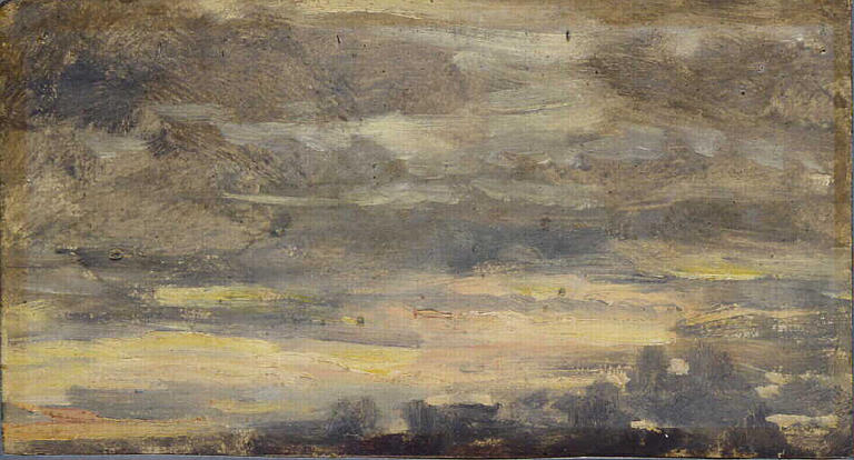 Ciel soleil couchant, arbre au premier plan