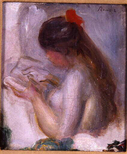 Portait de jeune fille lisant