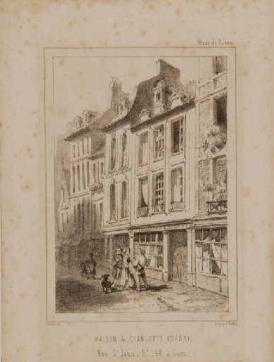 Maison de Charlotte Corday (Caen) ( 'Maison de Charlotte Corday, rue Saint-Jean, n° 148 à Caen.')