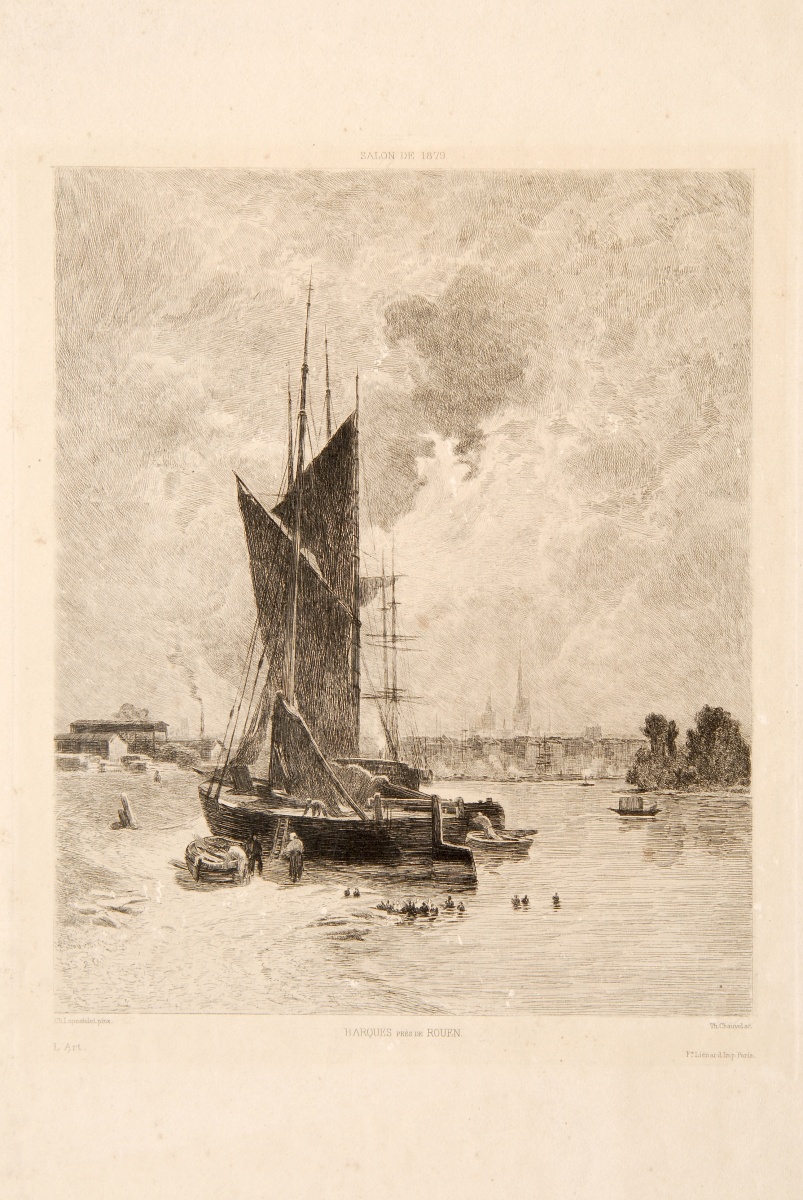 Barques près de Rouen
