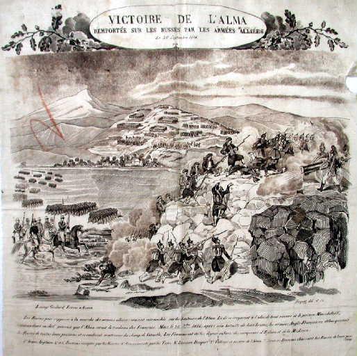 Victoire de l'Alma remportée sur les russes par les armées alliées