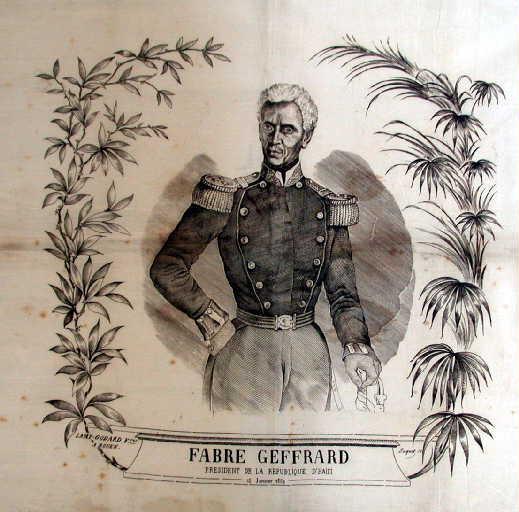 Fabre Geffrard, Président de la République d'Haïti. Le 15 janvier 1859