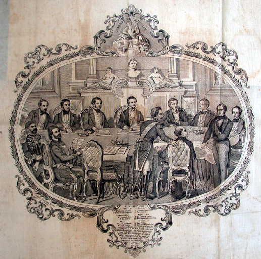 Le congrès de la paix. Les plénipotentiaires