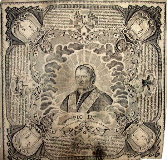 Pio IX. Salut, Bénédiction