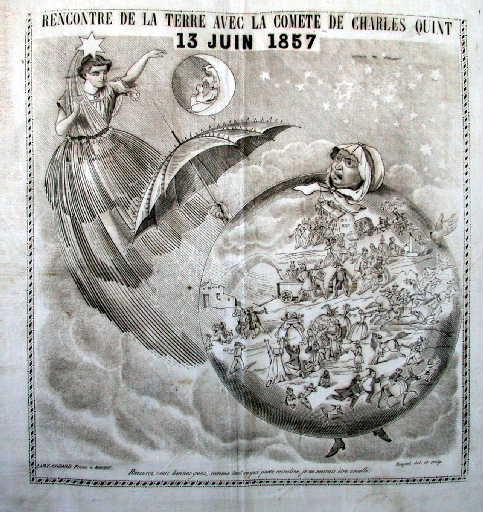 Rencontre de la Terre avec la comète de Charles Quint