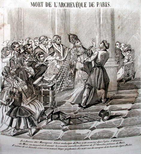 Mort de l'Archevêque de Paris, Mgr Sibour