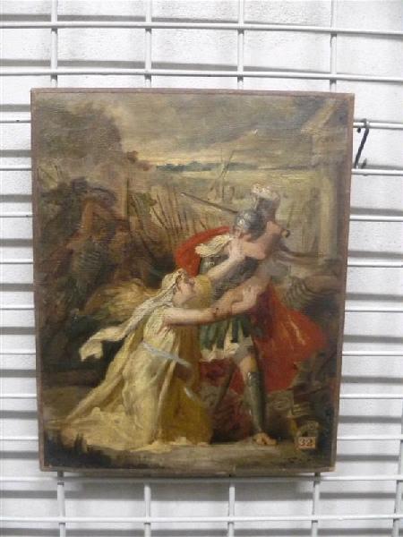 Esquisse d'une scene guerriere