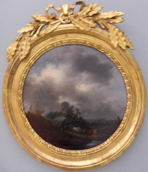 Vaches au bord d'une mare