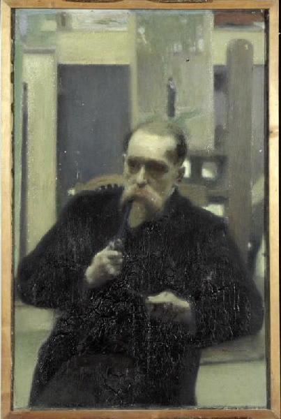 Portrait de l'artiste ; dit aussi : La bonne pipe (autre titre)