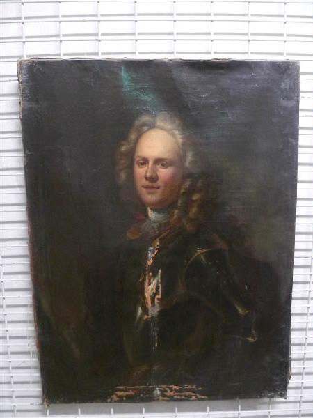 Portrait d'homme portant une cuirasse