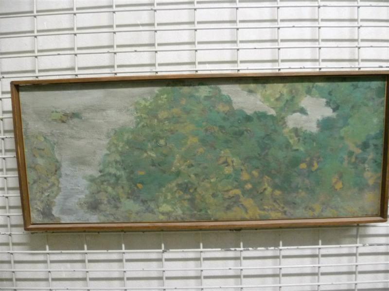 Paysage. Fresque d'appartement dit Etude de paysage pour le décor de la salle à manger d'Alexandre Nathanson