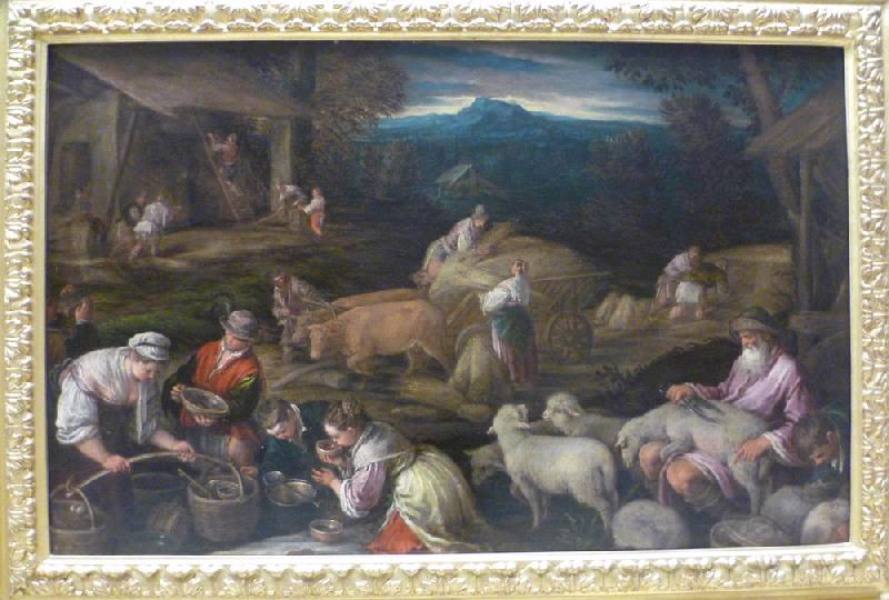 La tonte des moutons ; Intérieur d'une ferme (autre titre)